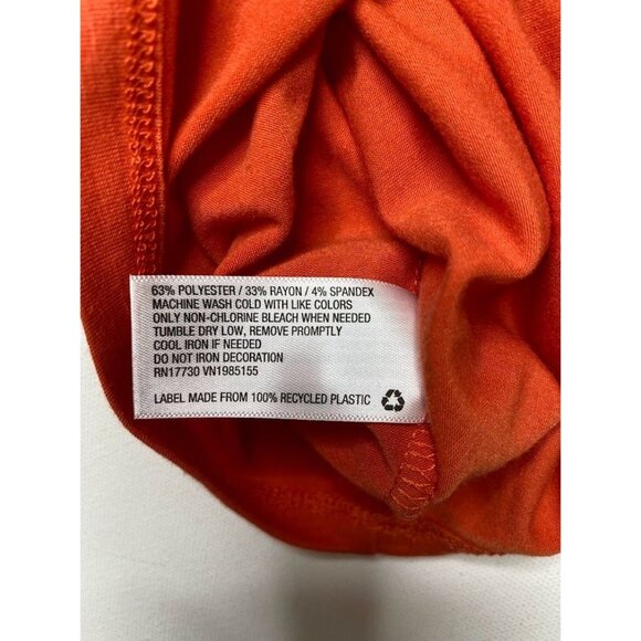 Isabel Maternity Shirt Top Women's XS Orange Pumpkin Face Graphic‎ Short-Sleeve - Picture 6 of 8